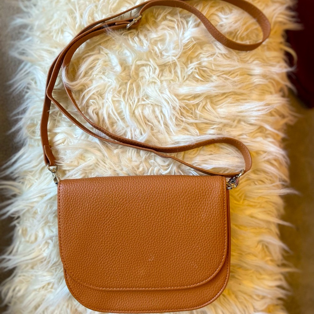 Adjustable Brown Crossbody Bag